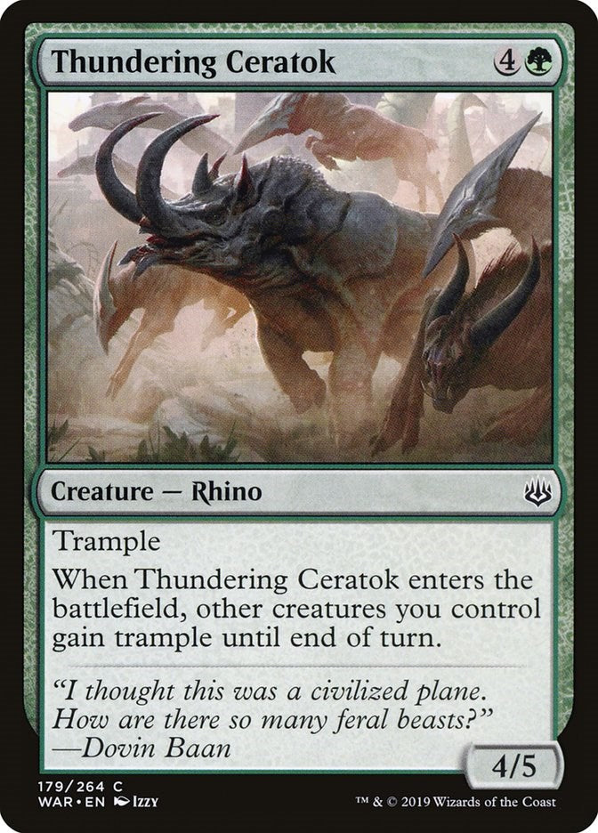 Thundering Ceratok [WAR - 179]