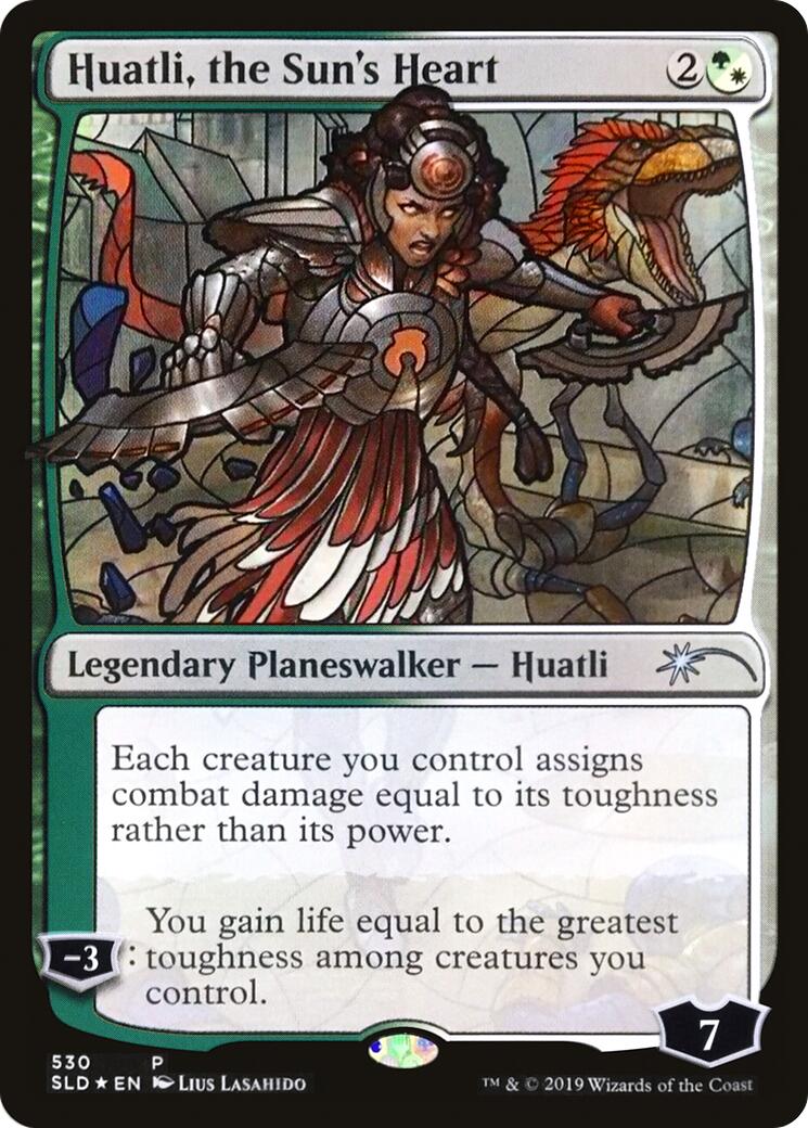 Huatli, the Sun's Heart (Stained Glass) [SLD - 530]