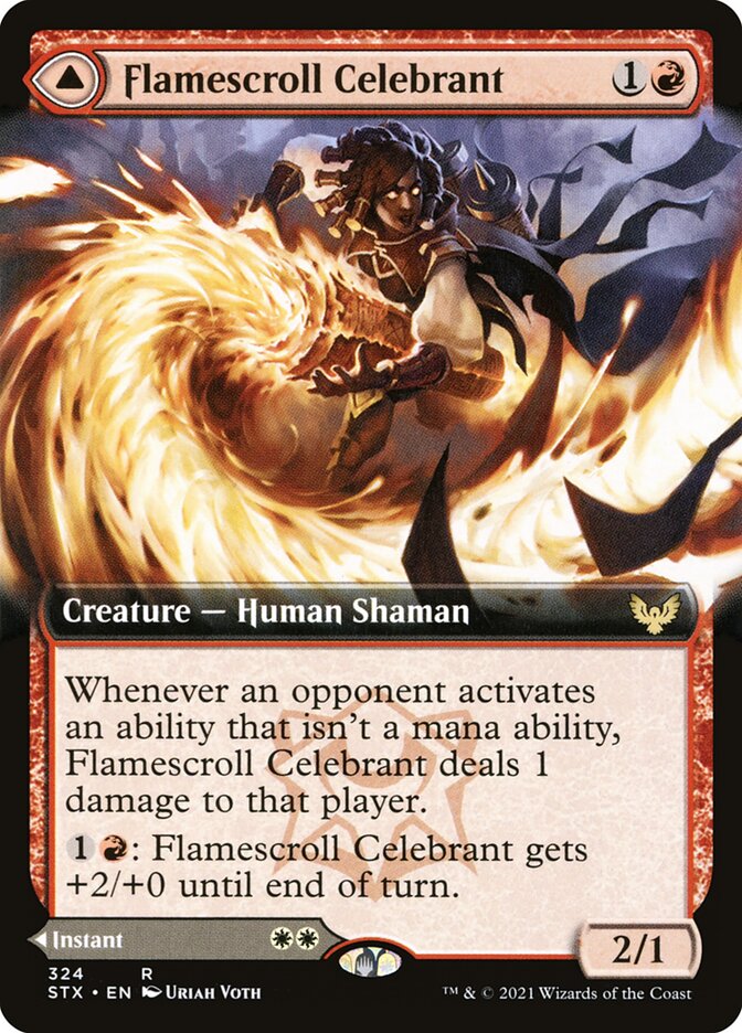 Flamescroll Celebrant (Extended Art) [STX - 324]