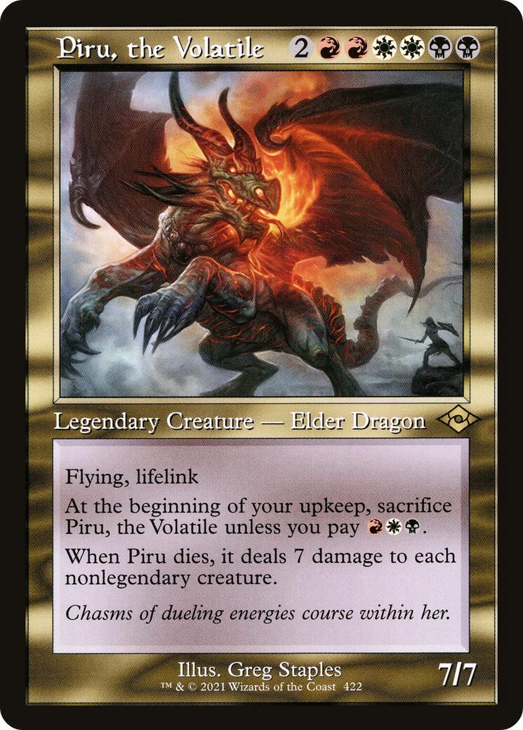 Piru, the Volatile (Retro Frame) [MH2 - 422]