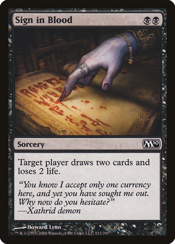 Sign in Blood [M10 - 112]