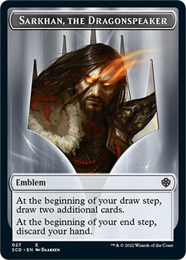 Emblem - Sarkhan, the Dragonspeaker Double-Sided Token [SCD - 27]