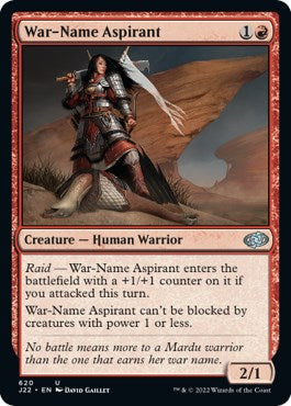 War-Name Aspirant [J22 - 620]