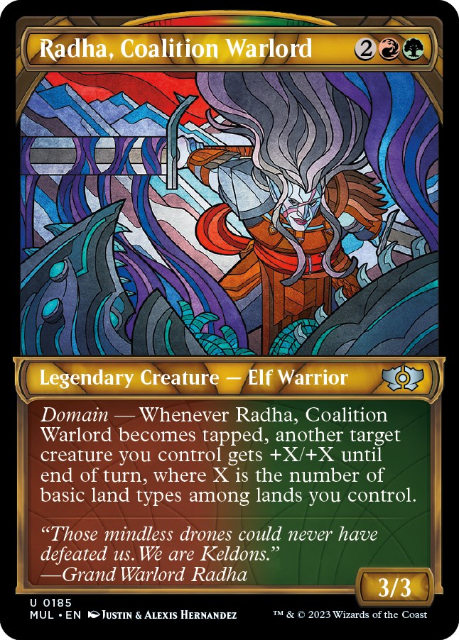 Radha, Coalition Warlord (Halo Foil) [MUL - 185]