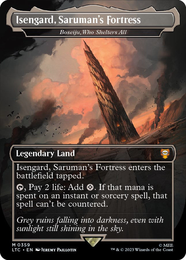 Isengard, Saruman's Fortress - Boseiju, Who Shelters All (Borderless) [LTC - 359]