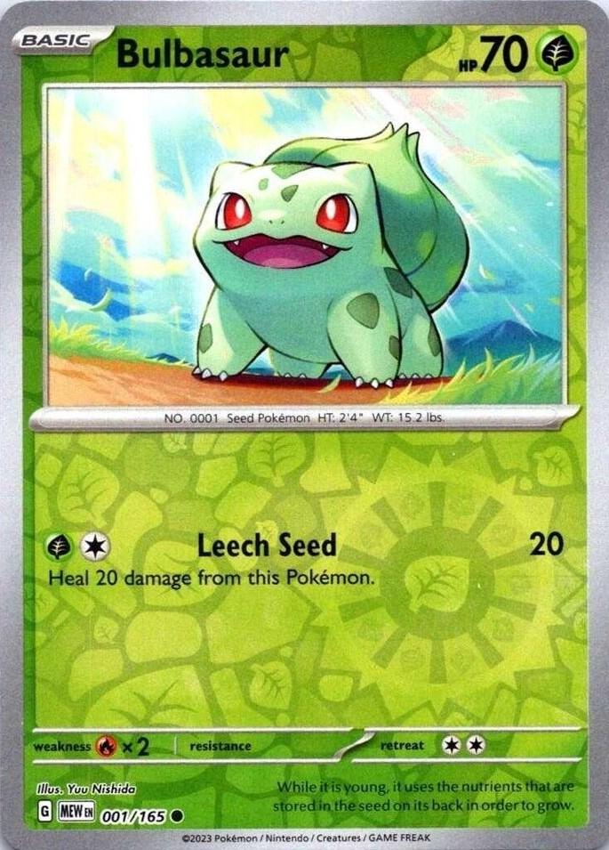 Bulbasaur - 001/165 [MEW]