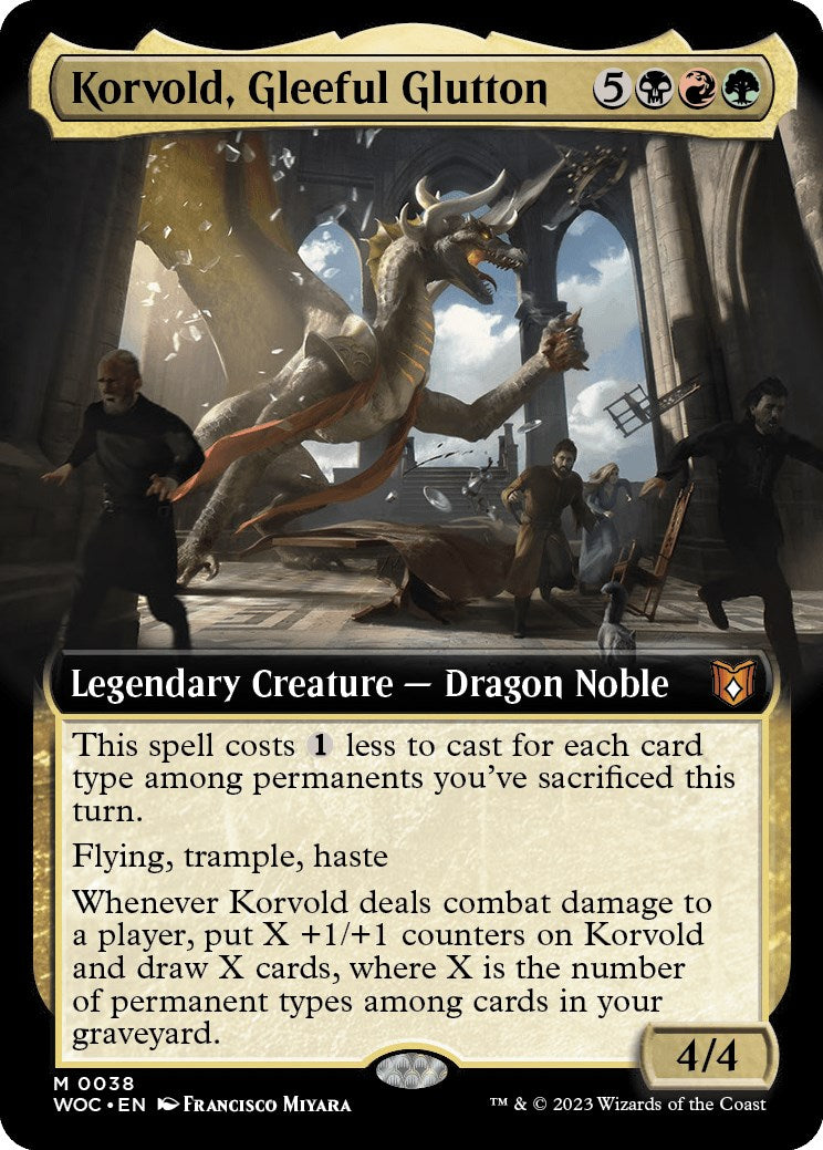 Korvold, Gleeful Glutton (Extended Art) [WOC - 38]