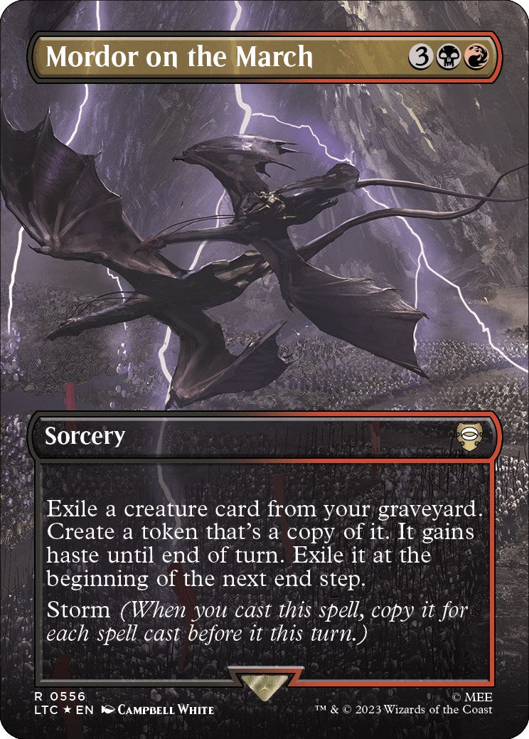 Mordor on the March (Borderless) (Surge Foil) [LTC - 556]