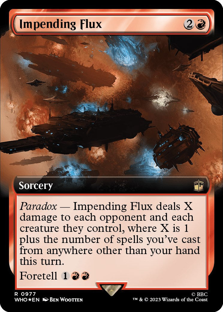Impending Flux (Extended Art) (Surge Foil) [WHO - 977]