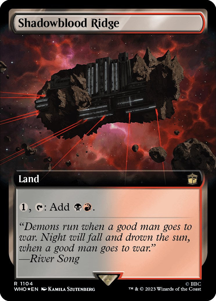 Shadowblood Ridge (Extended Art) (Surge Foil) [WHO - 1104]