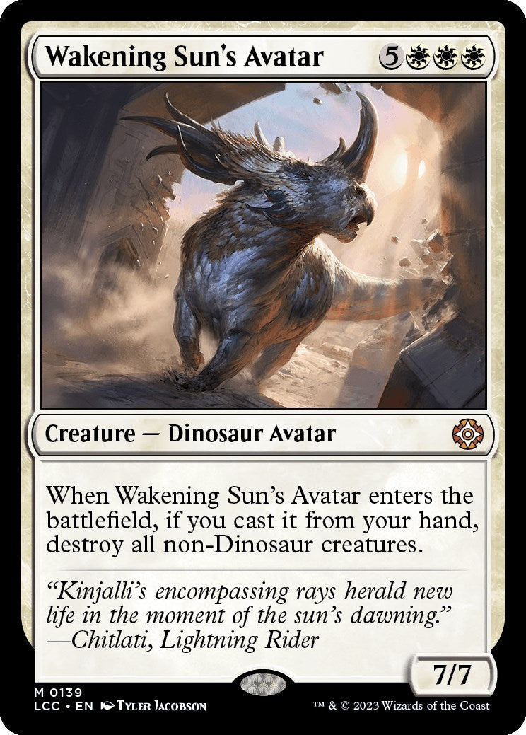 Wakening Sun's Avatar [LCC - 139]