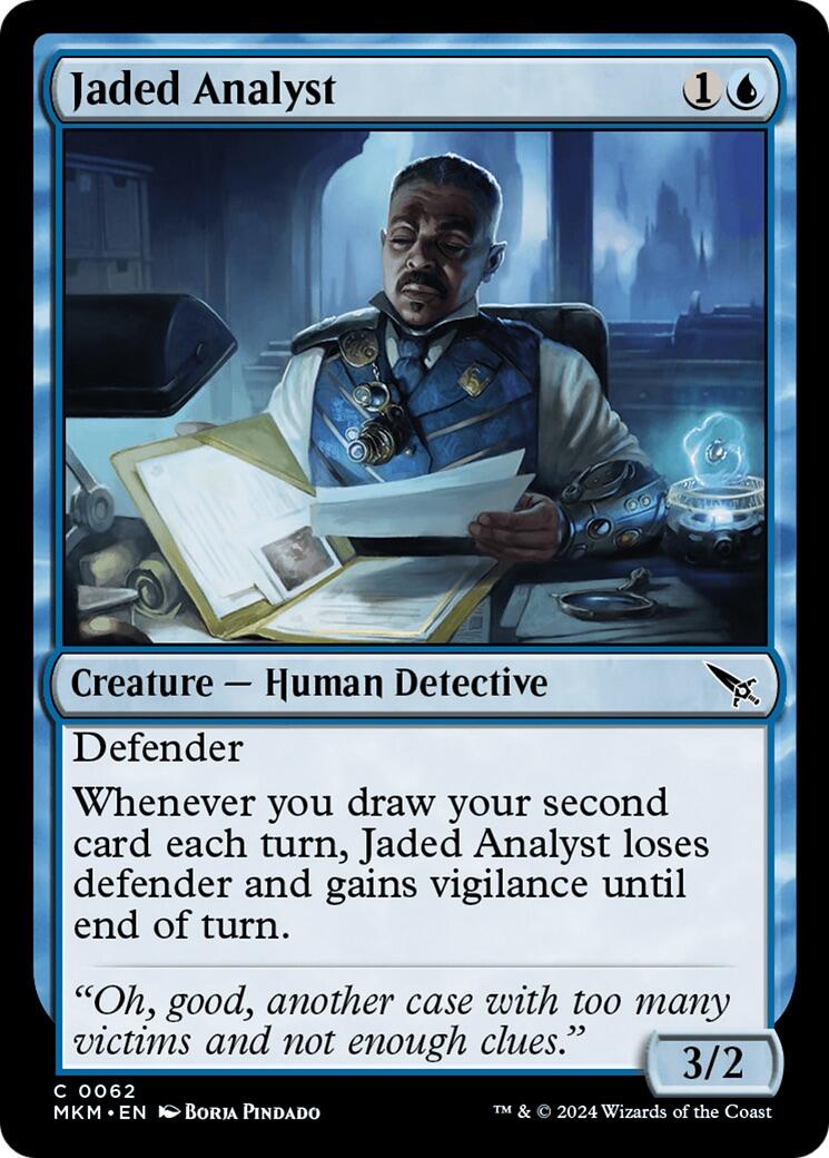 Jaded Analyst [MKM - 62]