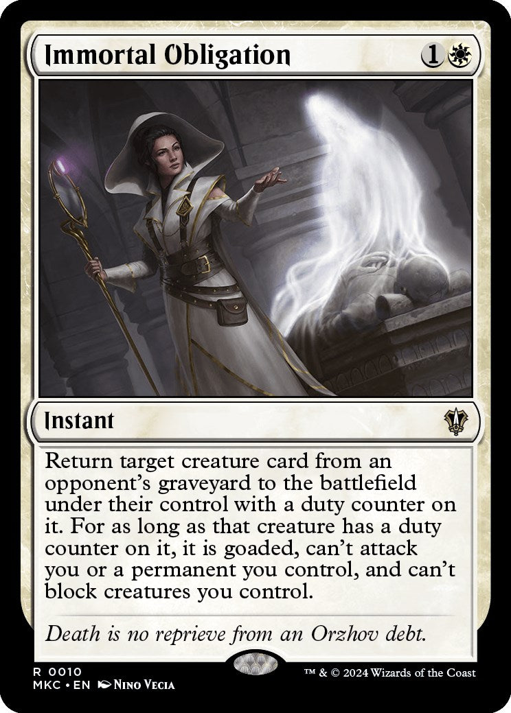 Immortal Obligation [MKC - 10]