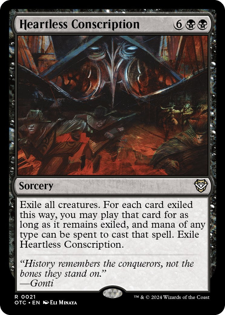 Heartless Conscription [OTC - 21]