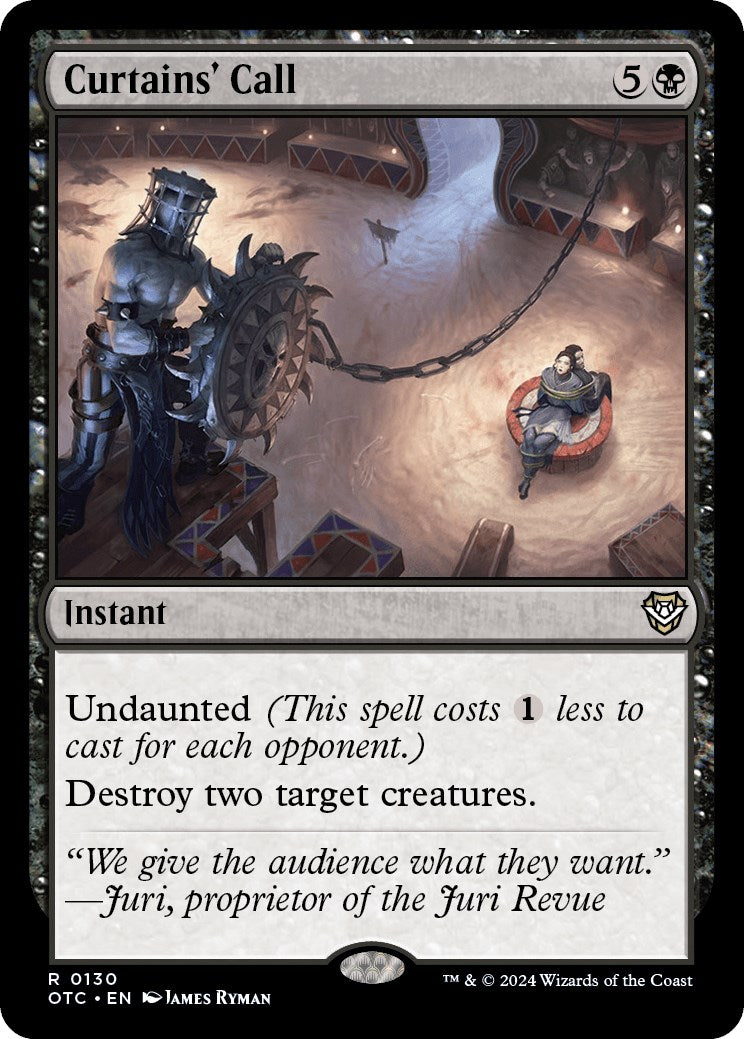 Curtains' Call [OTC - 130]