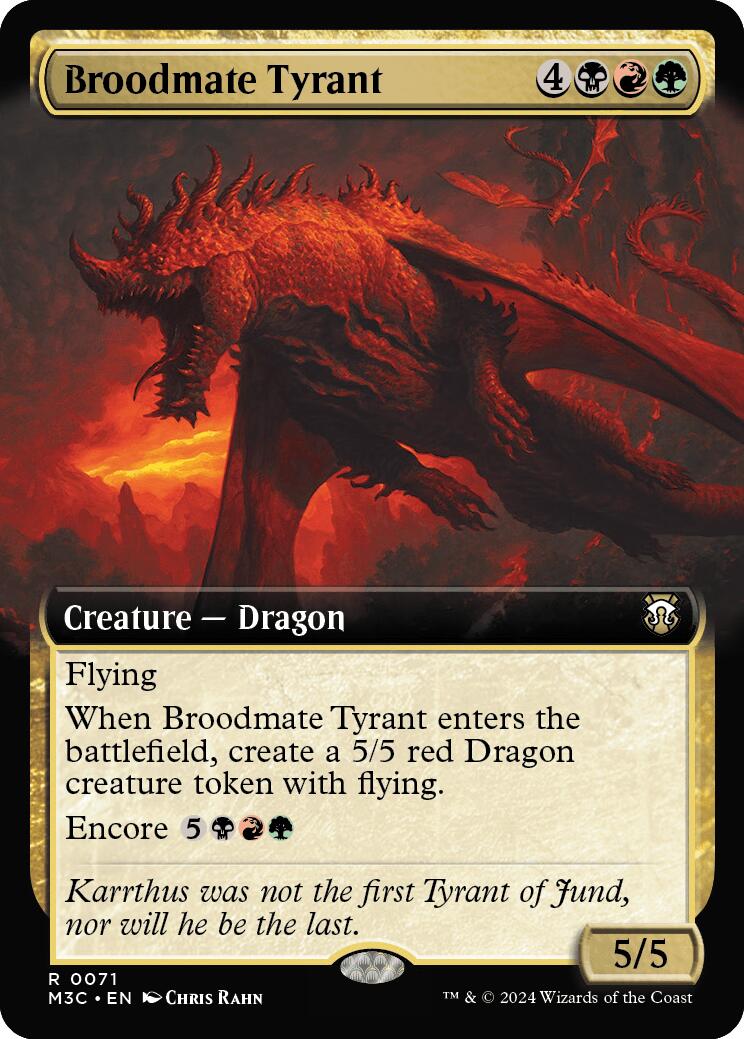 Broodmate Tyrant (Extended Art) (Ripple Foil) [M3C - 71]