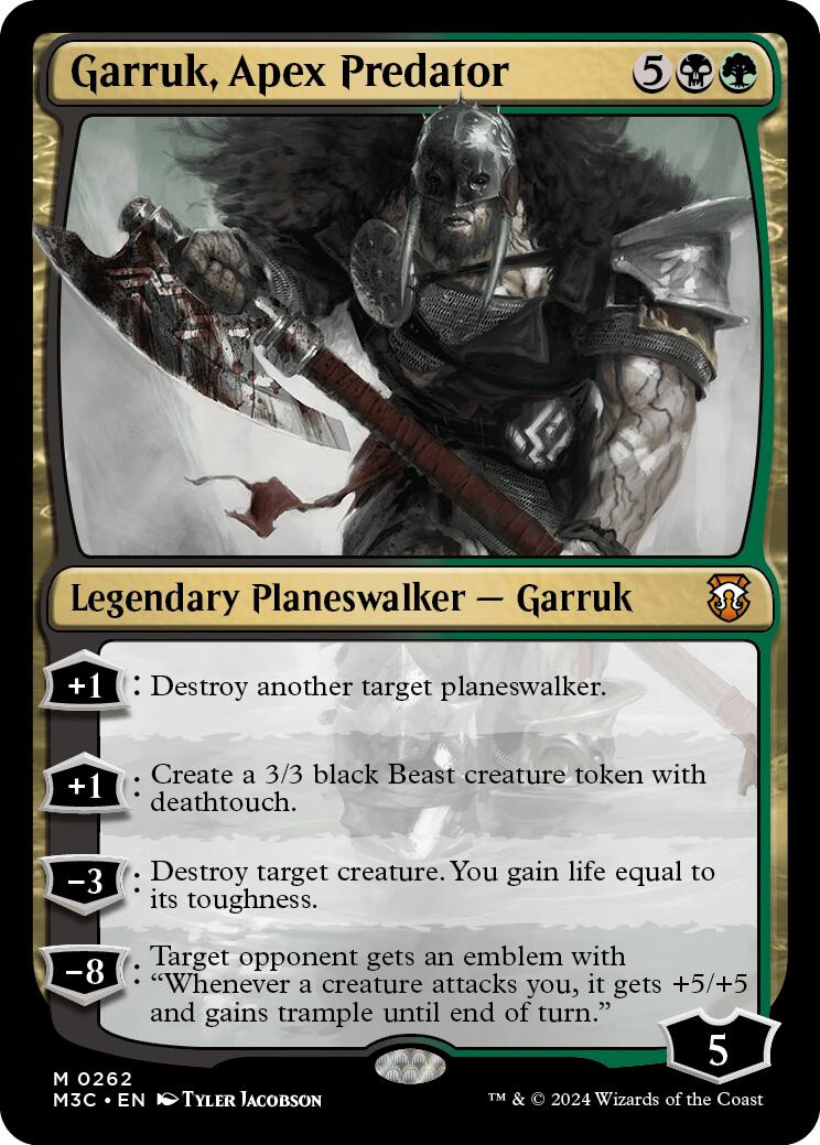 Garruk, Apex Predator (Ripple Foil) [M3C - 262]
