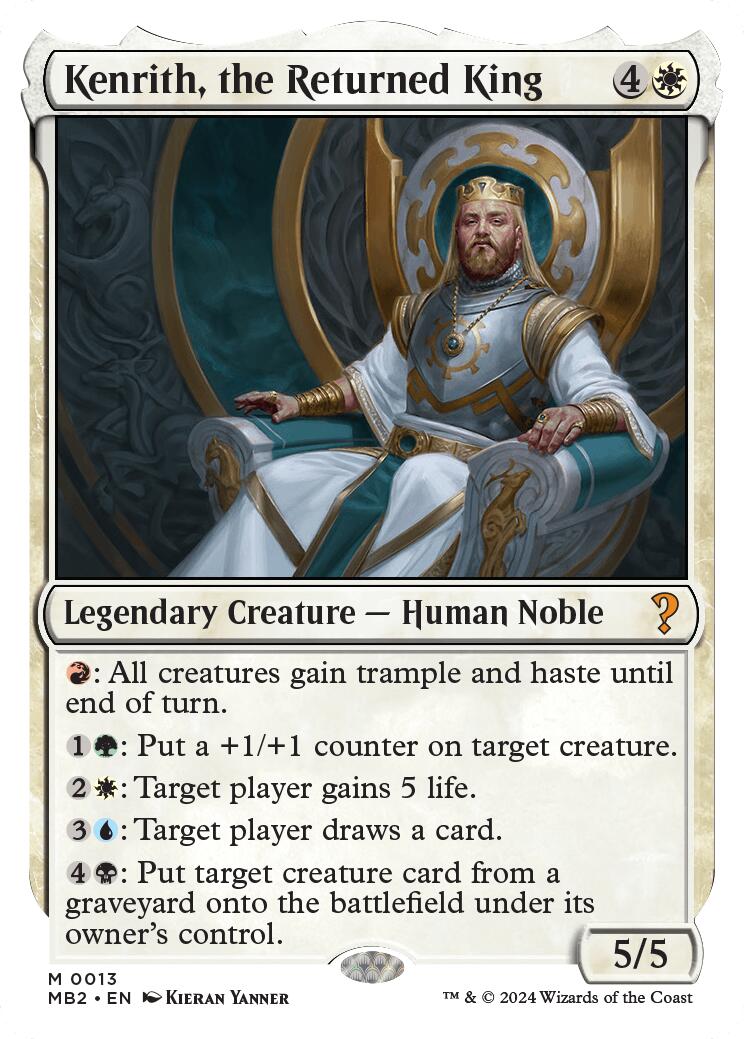 Kenrith, the Returned King (White Border) [MB2 - 13]