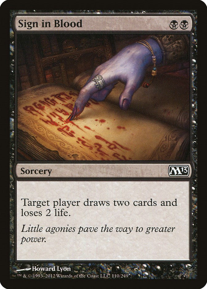 Sign in Blood [M13 - 110]