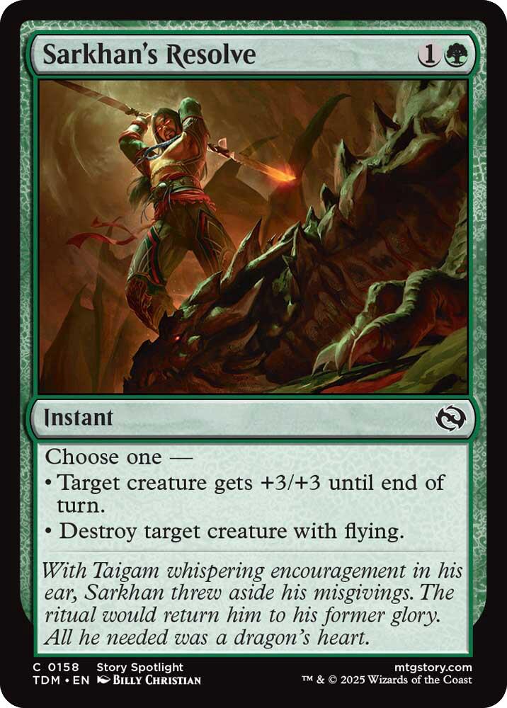 Sarkhan's Resolve [TDM - 158]