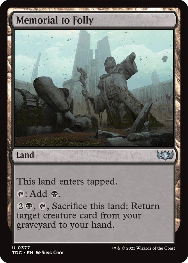 Memorial to Folly [TDC - 377]