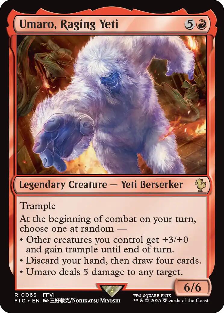 Umaro, Raging Yeti [FIC - 63]