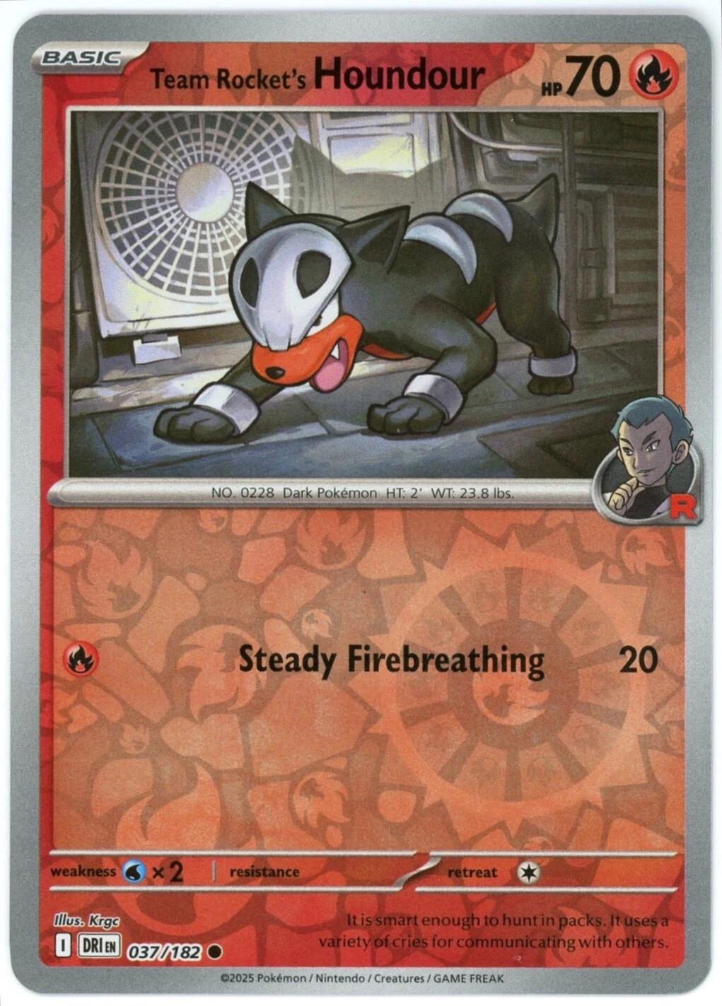 Team Rocket's Houndour [DRI - 037/182]
