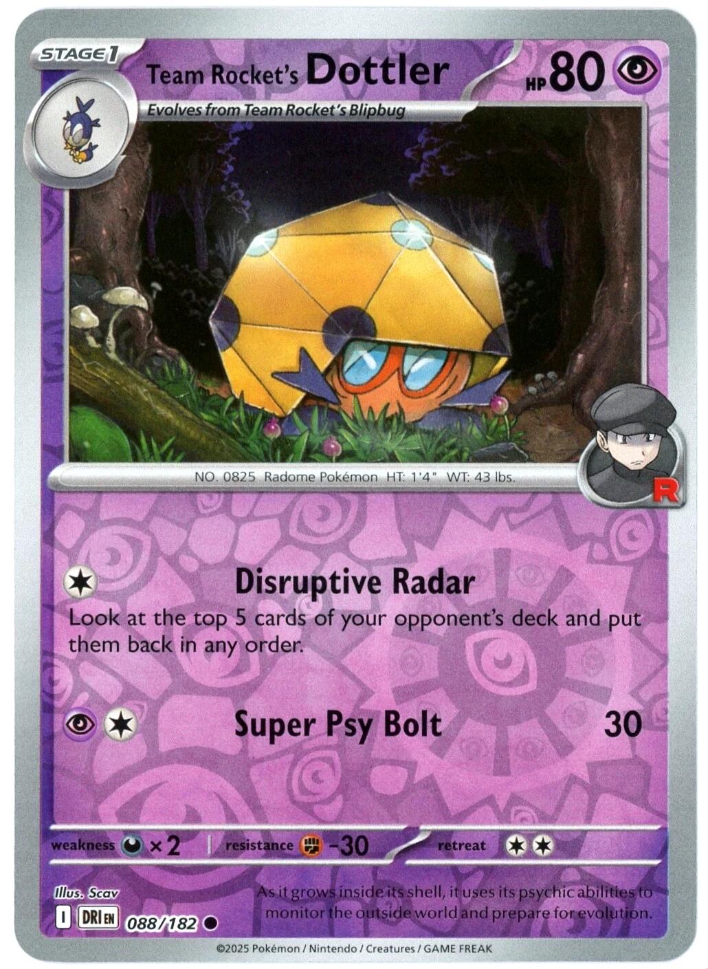 Team Rocket's Dottler [DRI - 088/182]