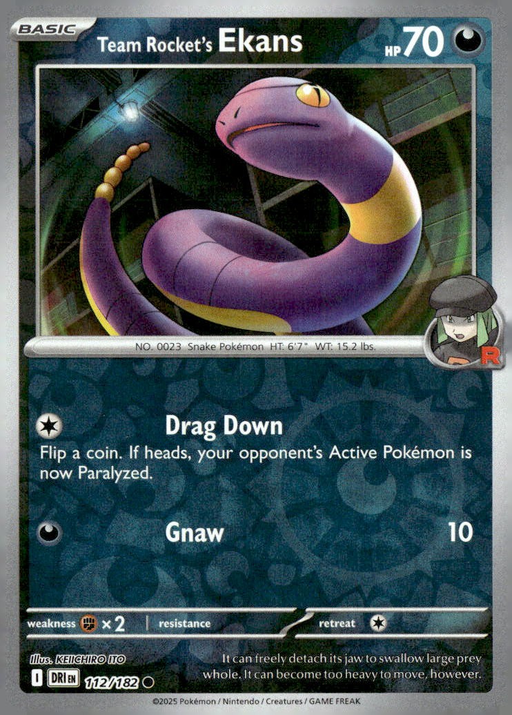 Team Rocket's Ekans [DRI - 112/182]