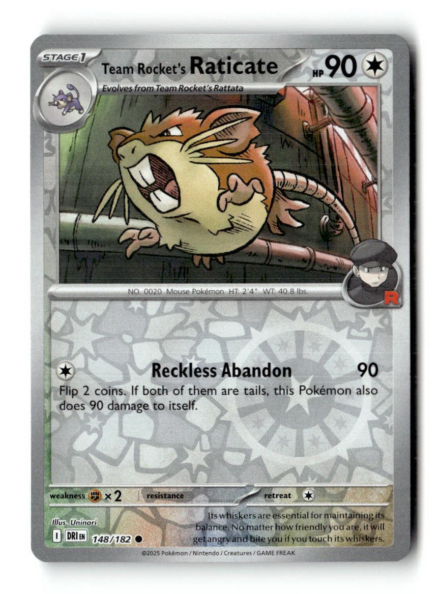 Team Rocket's Raticate - 148/182 [DRI]