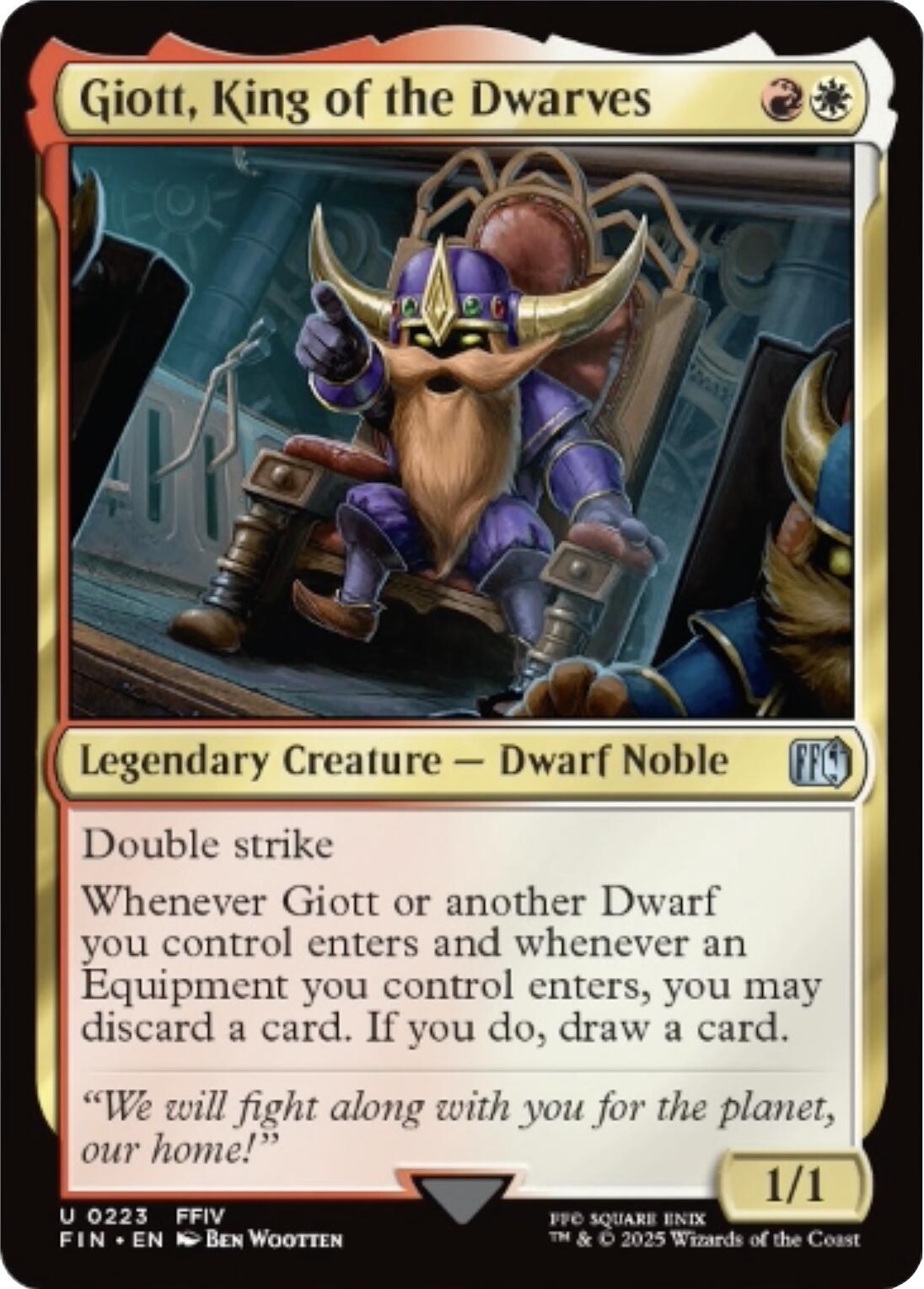 Giott, King of the Dwarves [FIN - 223]