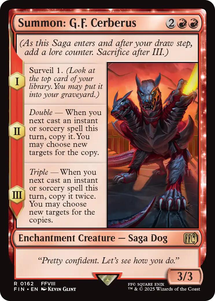 Summon: G.F. Cerberus [FIN - 162]