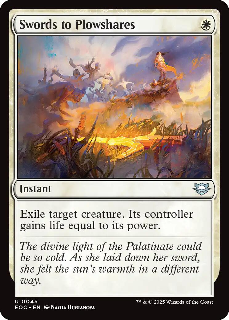 Swords to Plowshares [EOC - 45]