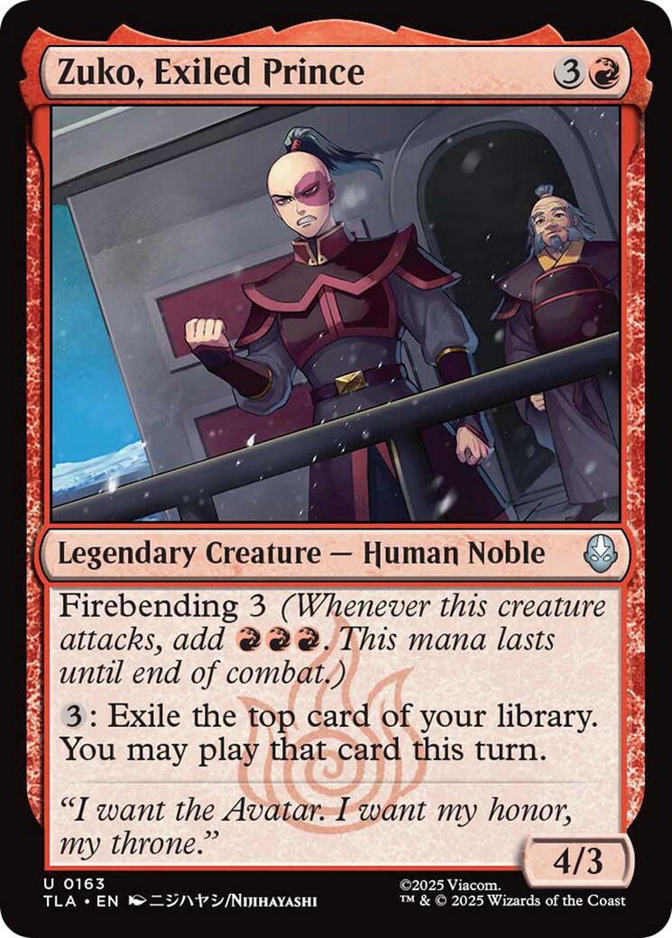 Zuko, Exiled Prince [TLA - 163]