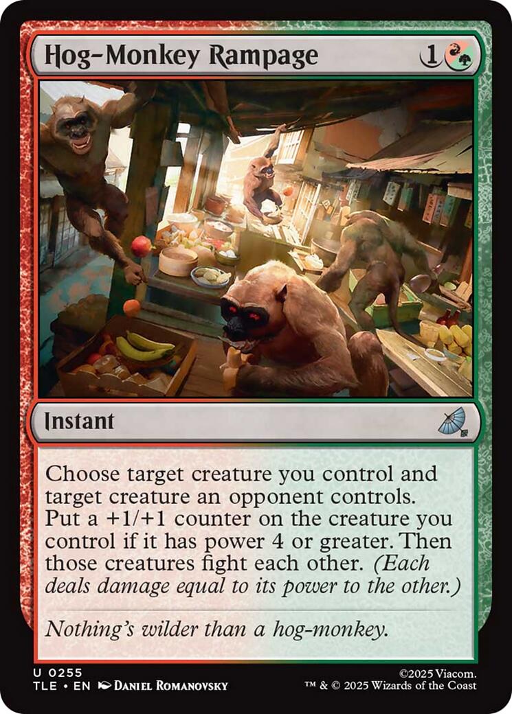 Hog-Monkey Rampage [TLE - 255]