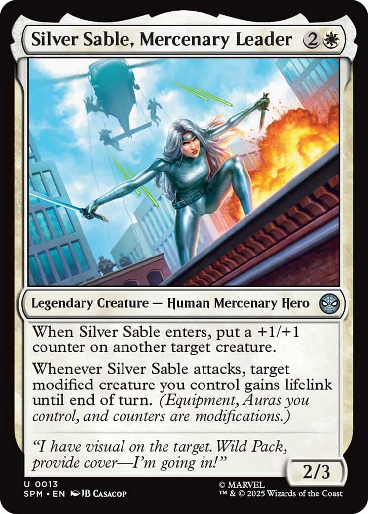 Silver Sable, Mercenary Leader [SPM - 13]