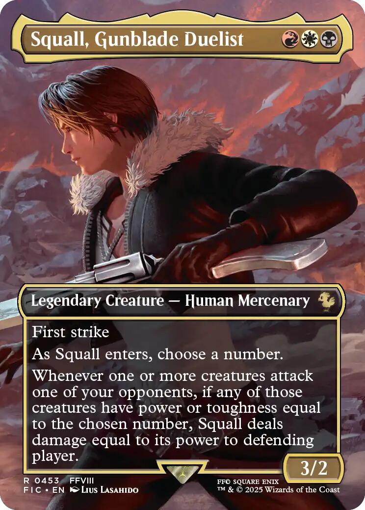 Squall, Gunblade Duelist (Borderless) [FIC - 453]