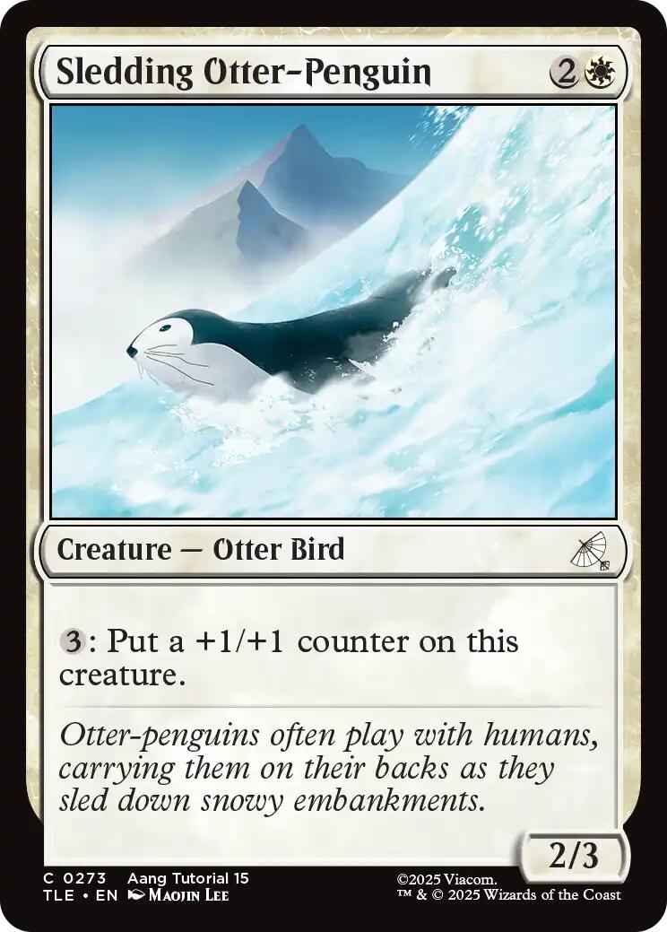 Sledding Otter-Penguin (0273) [TLE - 273]