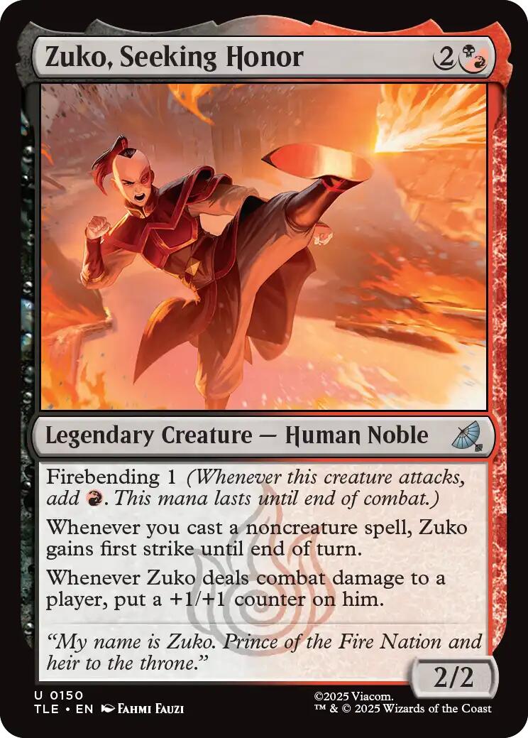 Zuko, Seeking Honor [TLE - 150]
