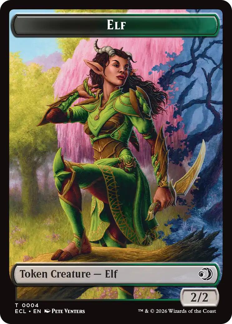 Elf // Kithkin (0007) Double-Sided Token [ECL - 4 // 7]