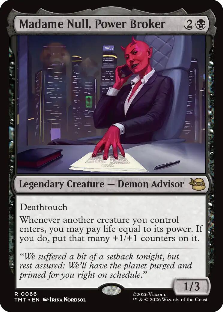 Madame Null, Power Broker [TMT - 66]