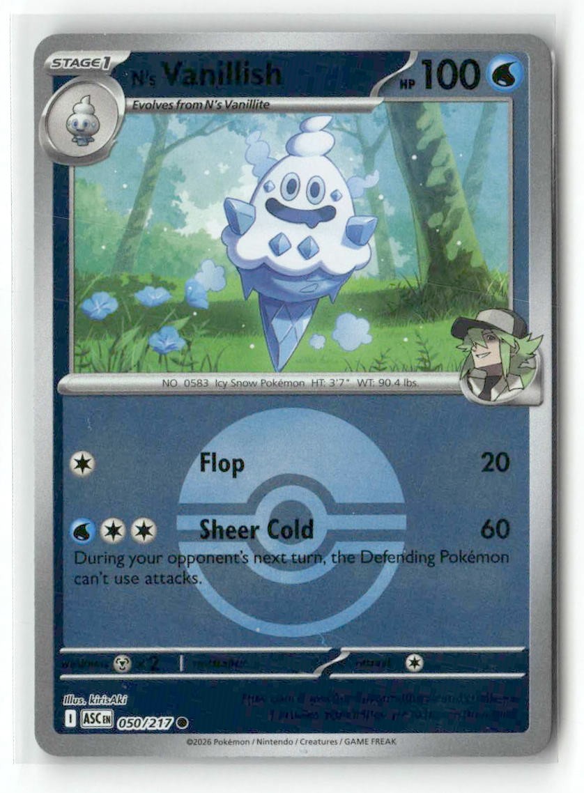 N's Vanillish (Poke Ball) [ASC - 050/217]