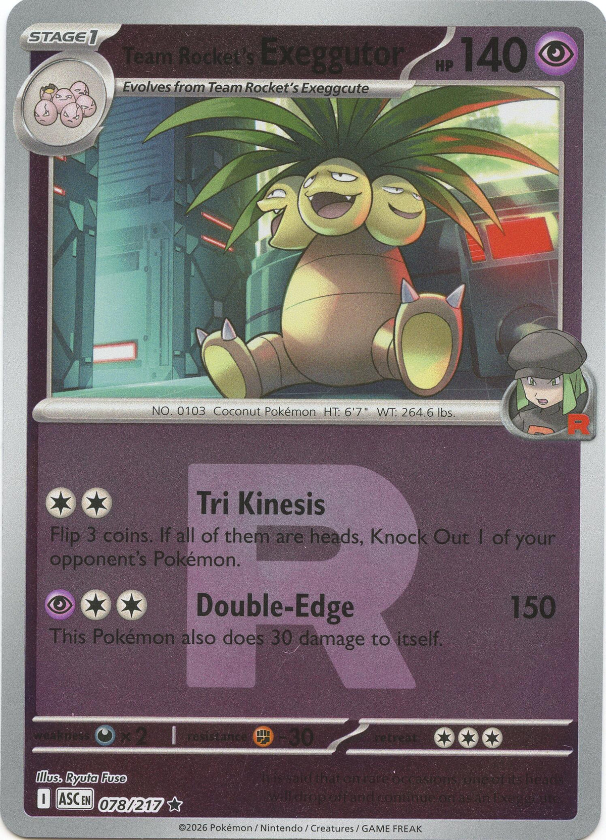 Team Rocket's Exeggutor (Team Rocket) [ASC - 078/217]