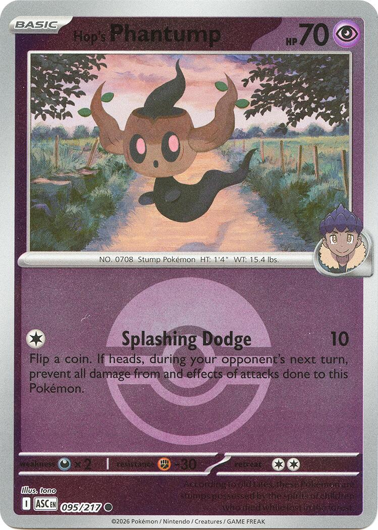 Hop's Phantump (Poke Ball) [ASC - 095/217]