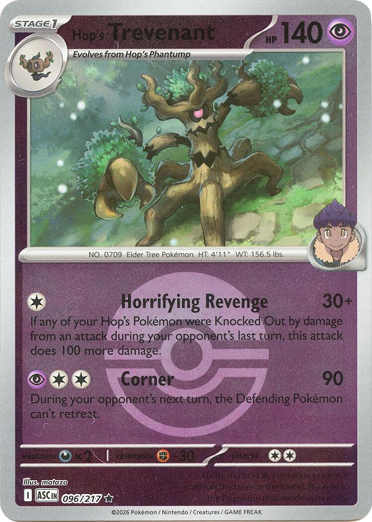 Hop's Trevenant - 096/217 (Poke Ball) [ASC]