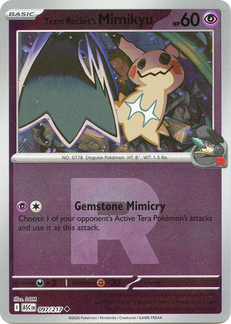 Team Rocket's Mimikyu - 097/217 (Team Rocket) [ASC]