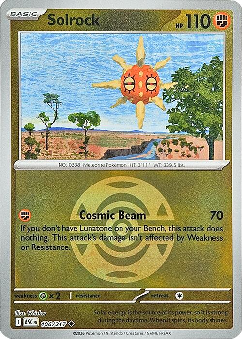 Solrock (Dusk Ball) [ASC - 106/217]