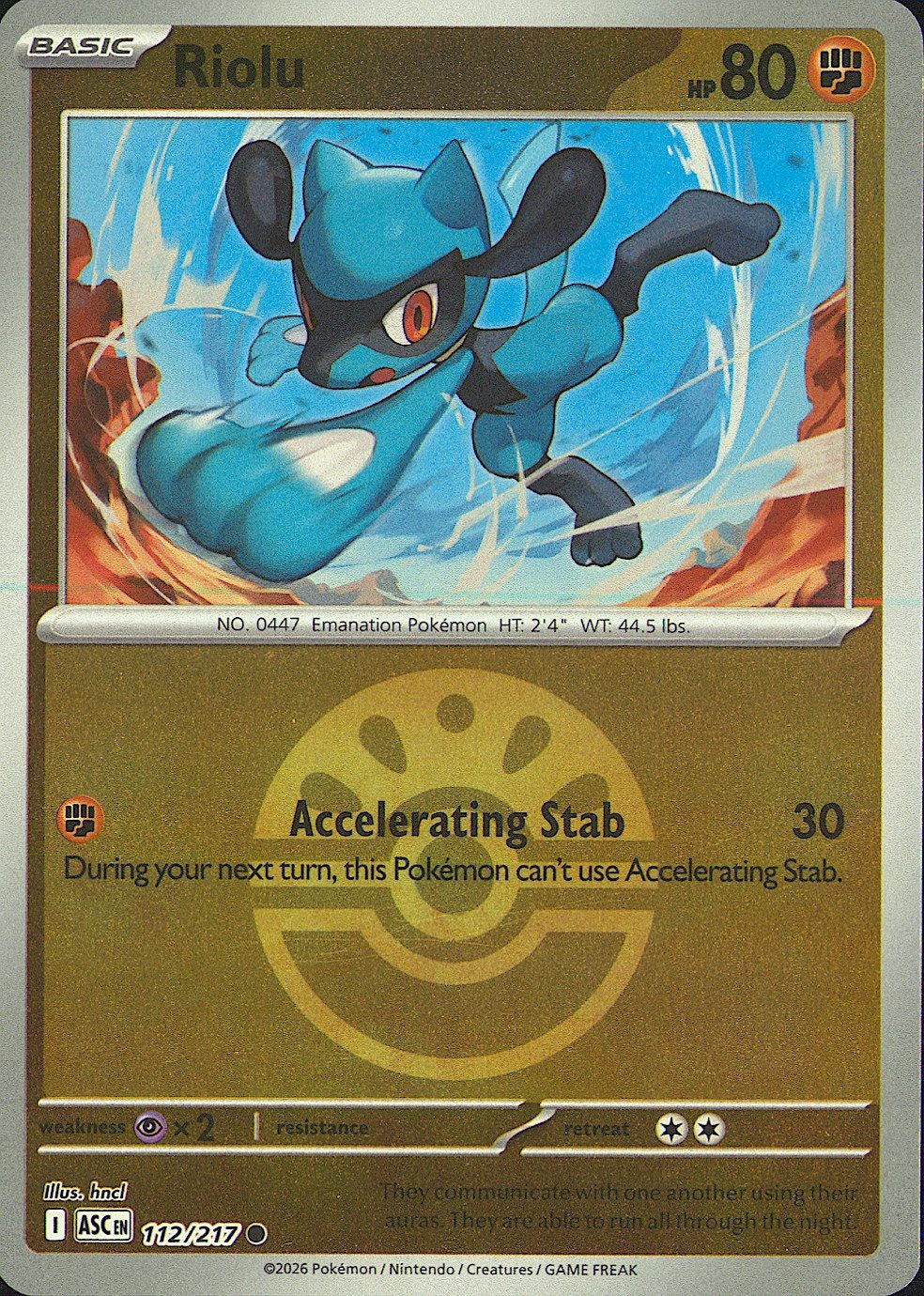 Riolu (Friend Ball) [ASC - 112/217]