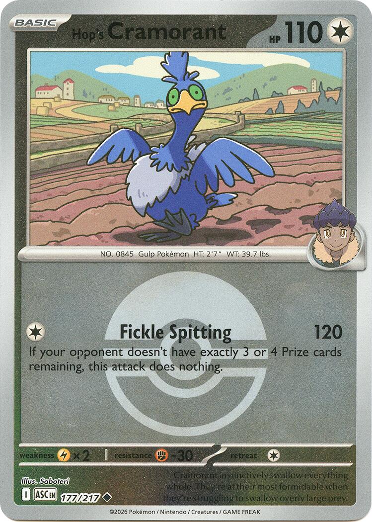 Hop's Cramorant (Poke Ball) [ASC - 177/217]