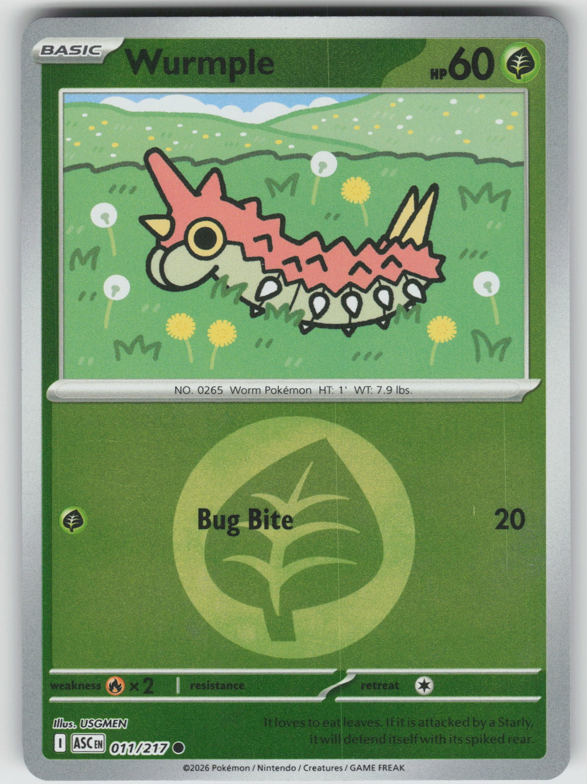 Wurmple (Energy Symbol Pattern) [ASC - 011/217]